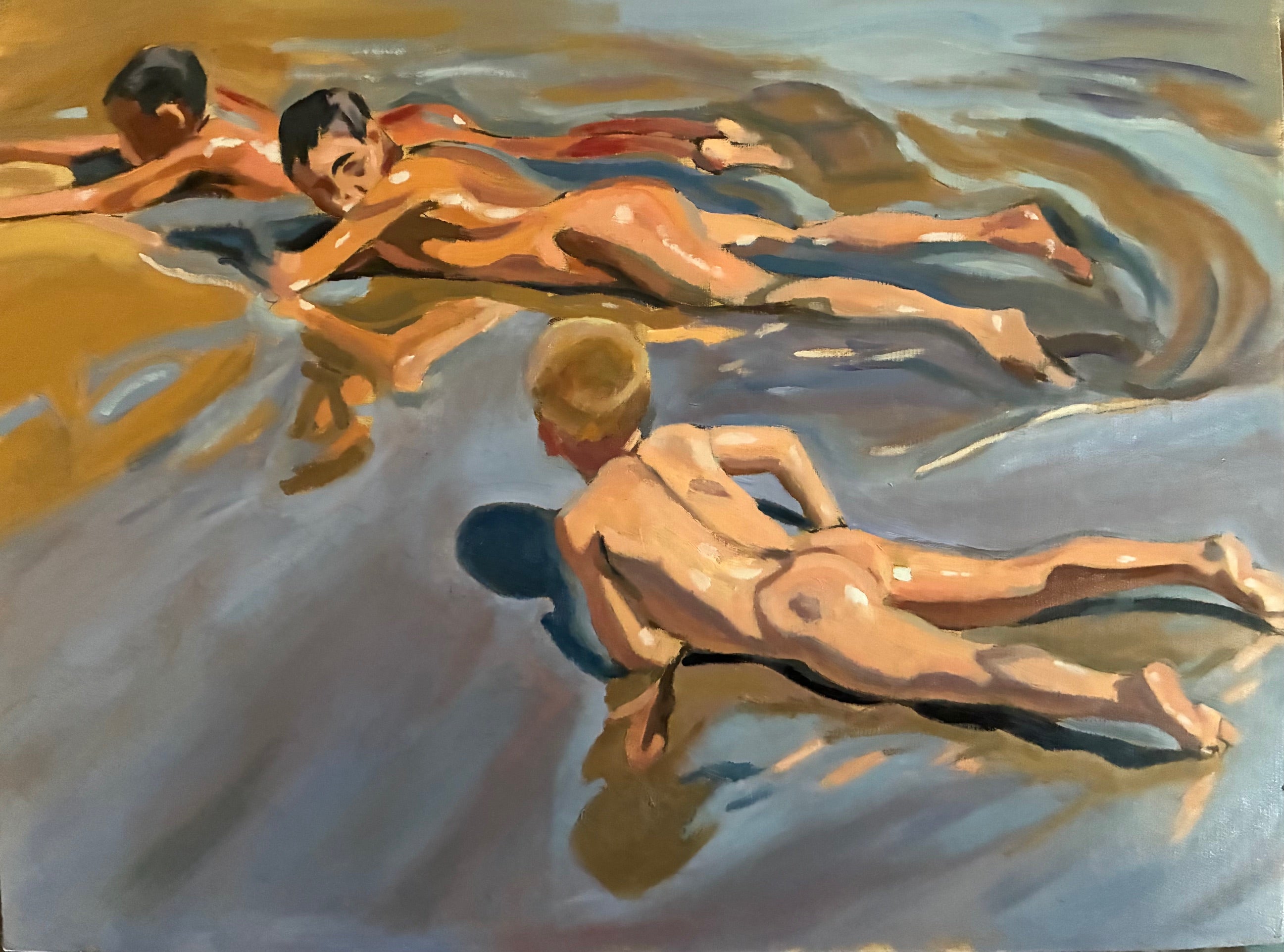 Study of “Boys on the Beach” by Joachin Sorolla, 1910