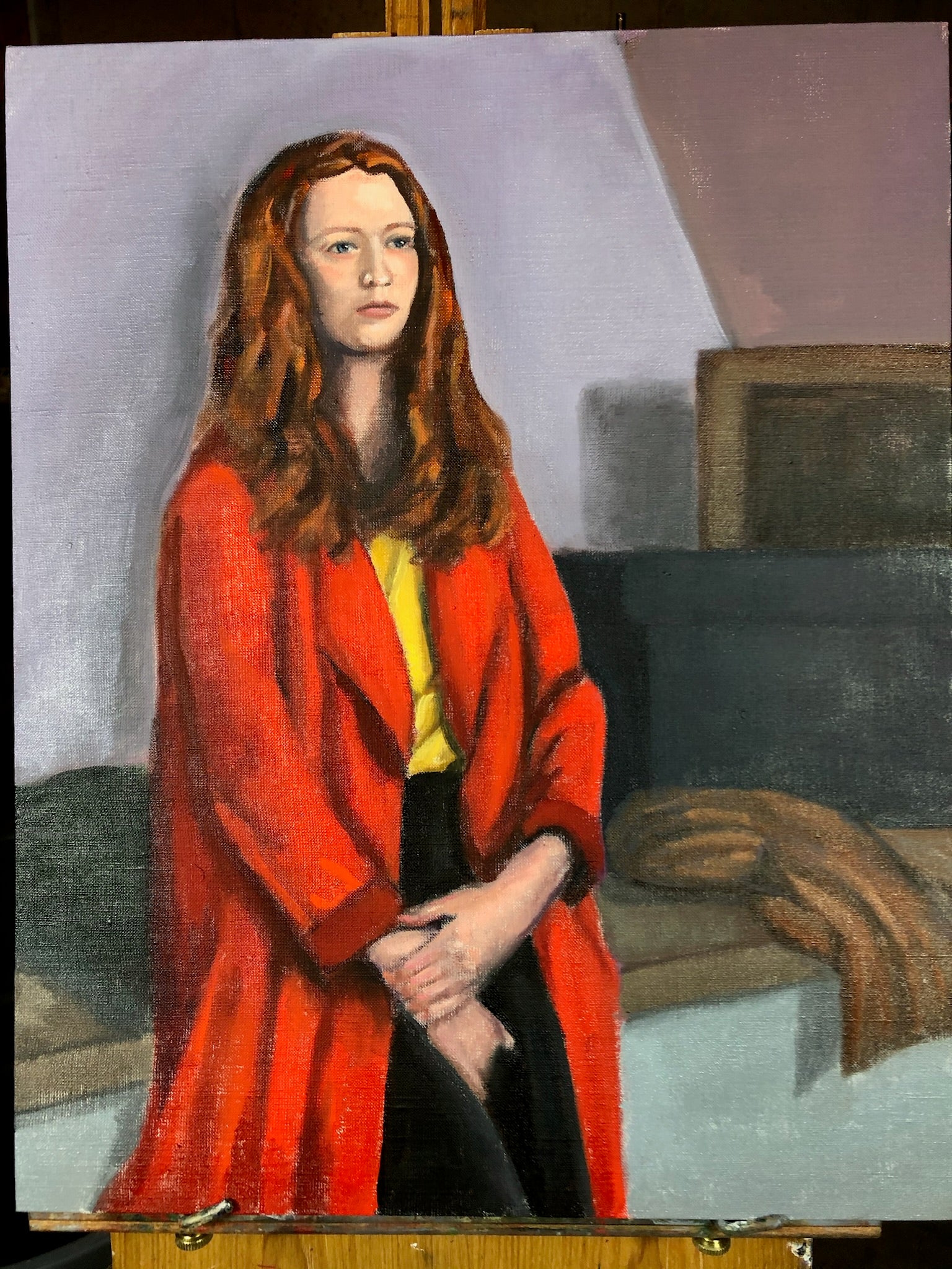 Willow in a Red Coat