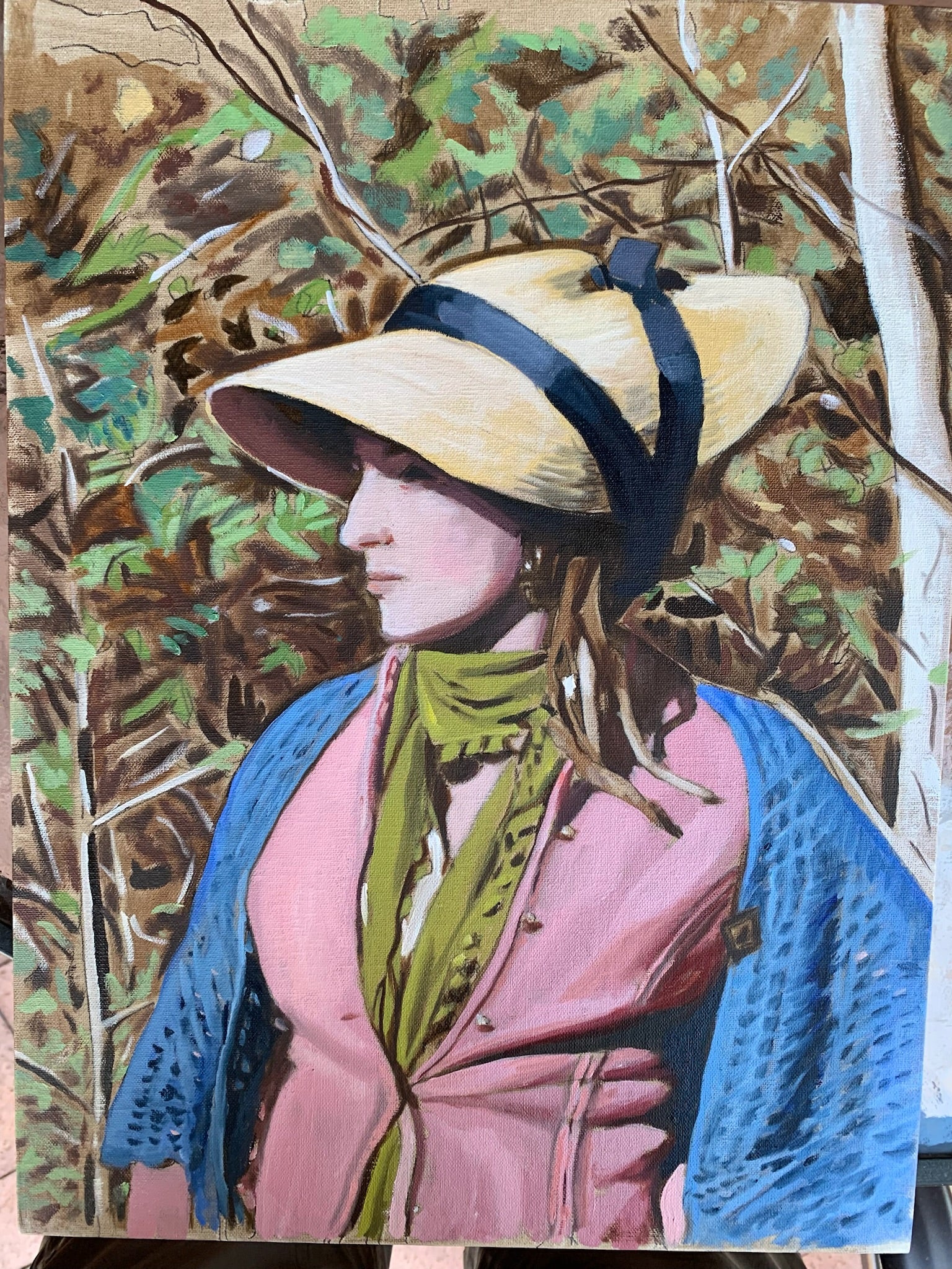 Girl in a Straw Bonnet