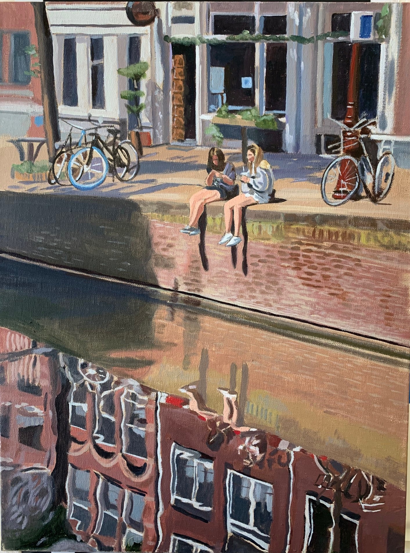 Amsterdam Canal Scene