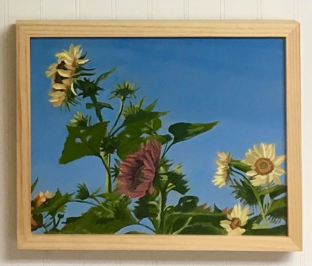 Sunflowers in the Breeze